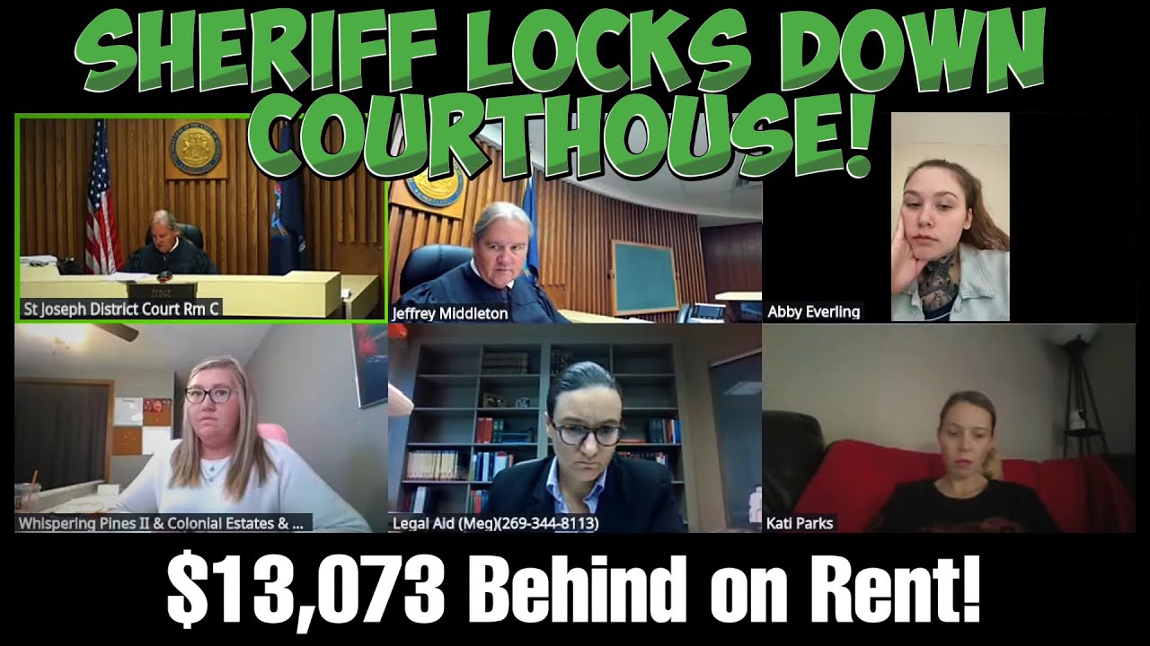 SHERIFF LOCKS DOWN COURTHOUSE! Eviction Drama!
