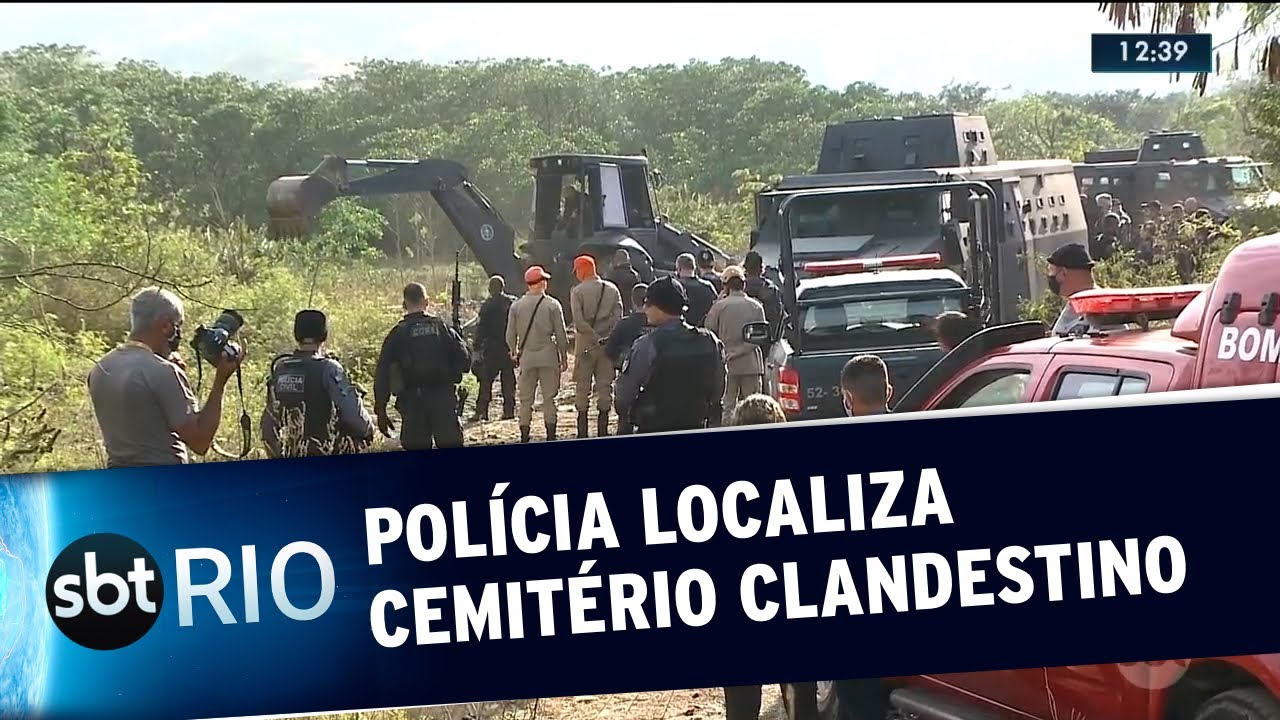Polícia civil localiza cemitério clandestino no Complexo do Salgueiro, em São Gonçalo