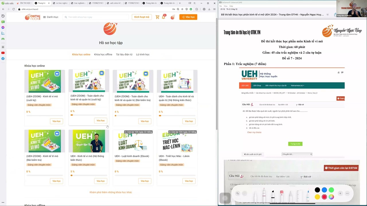 Giới thiệu về khóa học ôn cuối kỳ môn kinh tế vi mô UEH