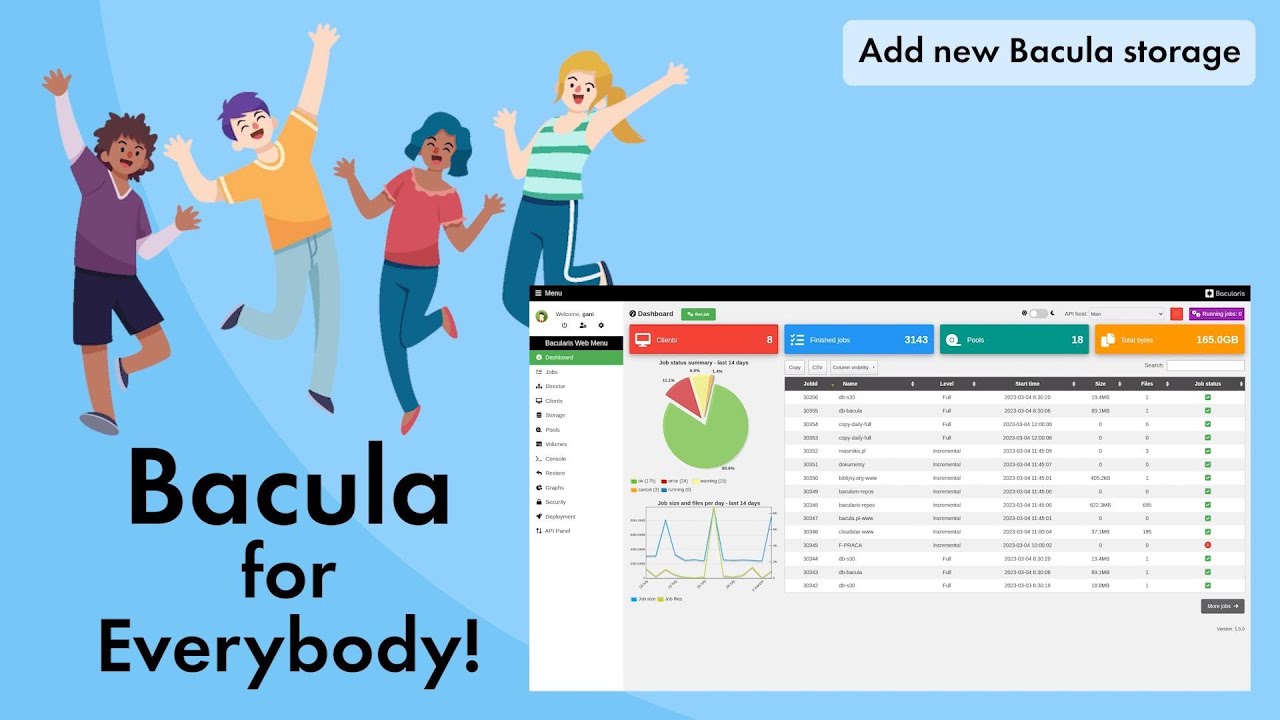 Bacula for Everybody! - add new Bacula file storage