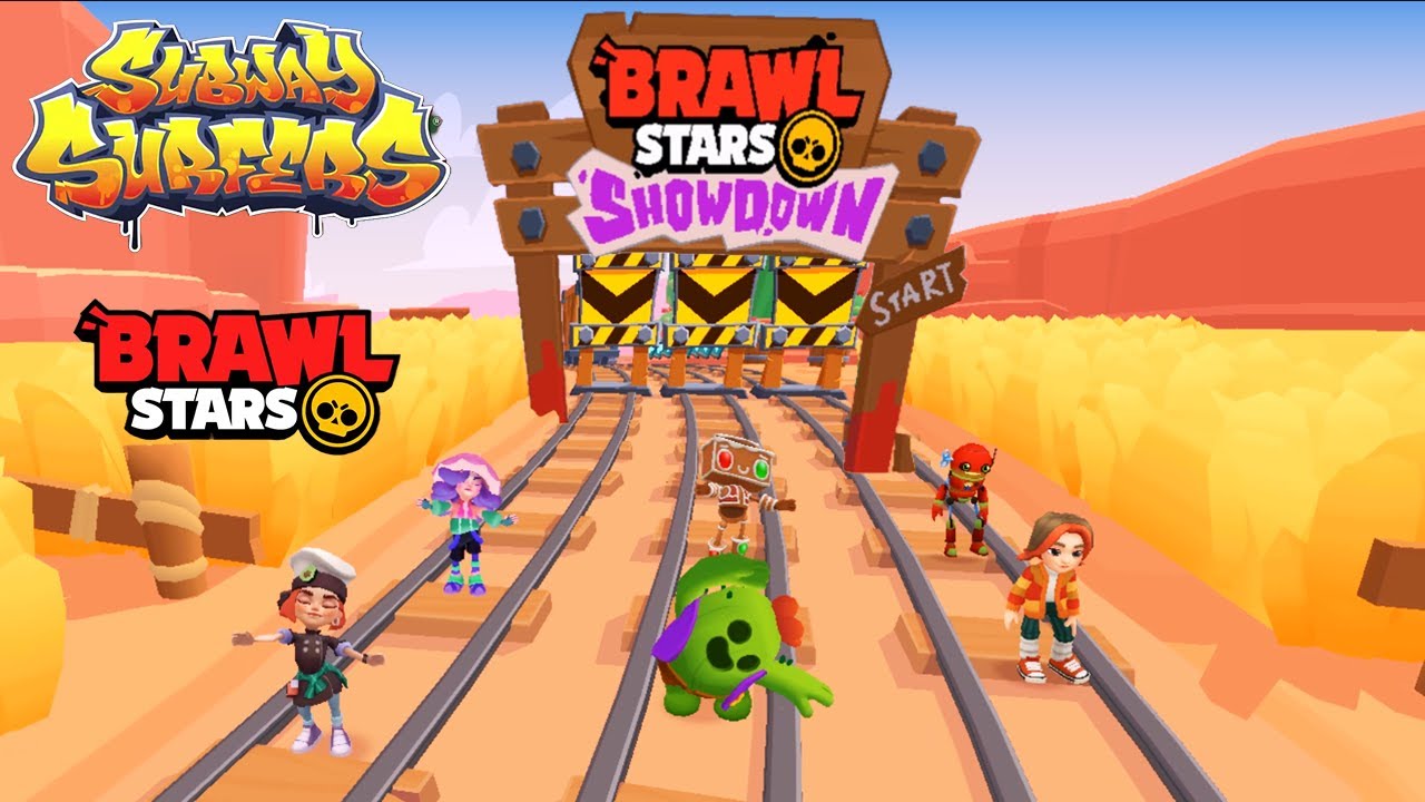 Subway Surfers Brawl Stars - New Showdown Versus Race Mode Update - All Characters Unlocked Boards