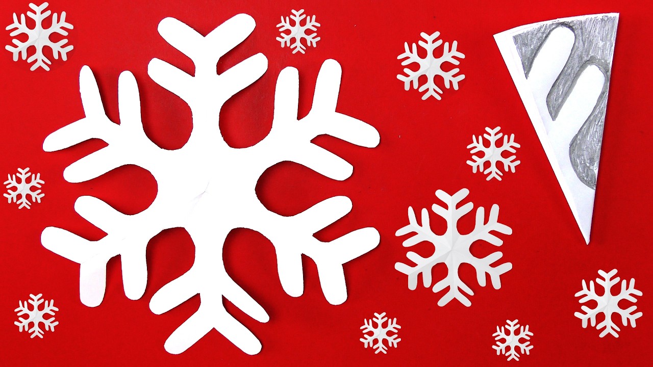 Бумажная снежинка за 3 минуты! Как сделать снежинки из бумаги | Новогодние украшения своими руками