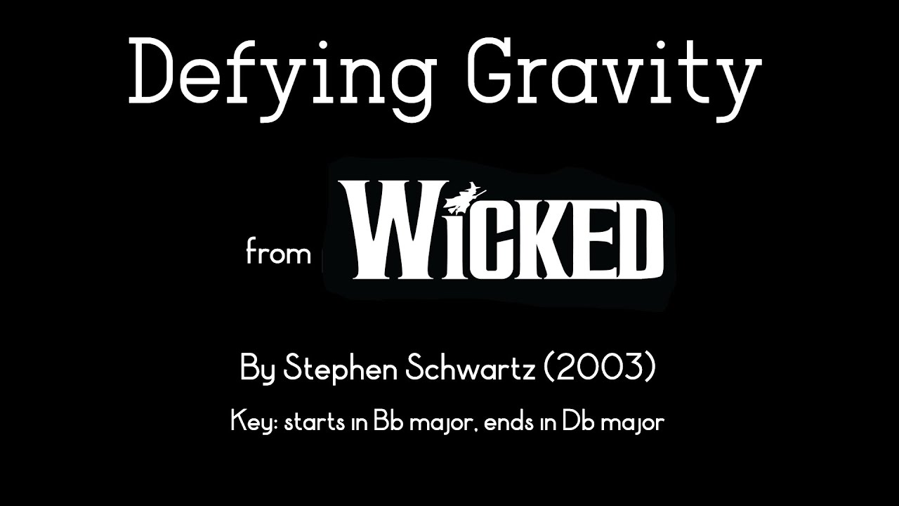 Defying Gravity (karaoke/instrumental) - Wicked (musical)