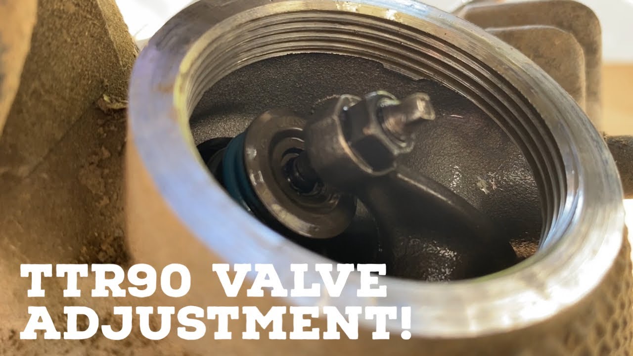 How to adjust the valves on a Yamaha TTR90!