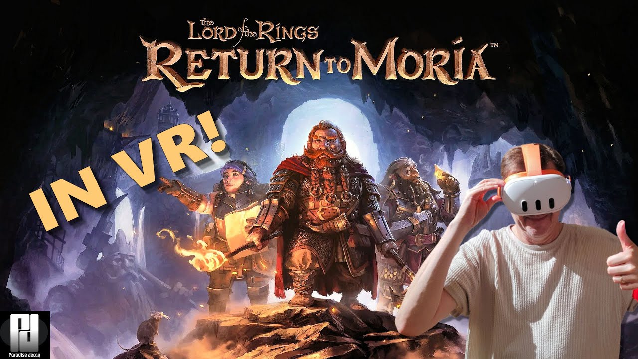 The Lord of The Rings - Return to Moria in VR with UEVR played on Quest 3
