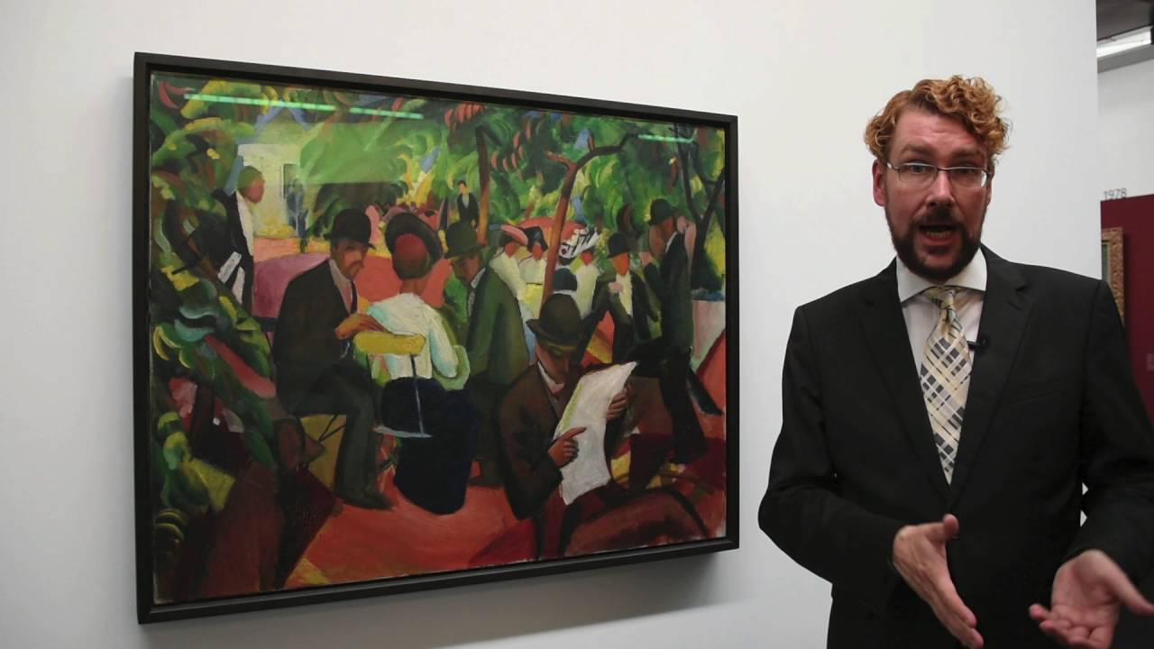 Werke aus der Ausstellung Moderne Meister - August Macke, Gartenrestaurant, 1912