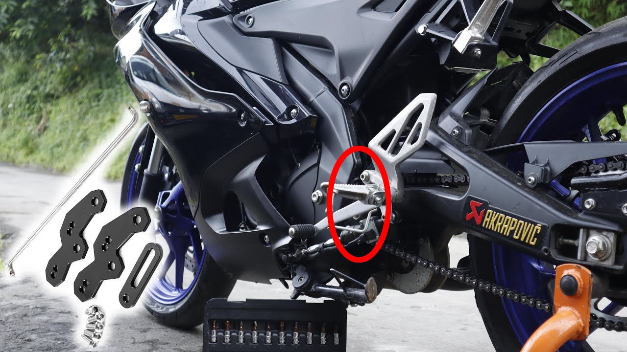 R15 V4 Footrest extension installed