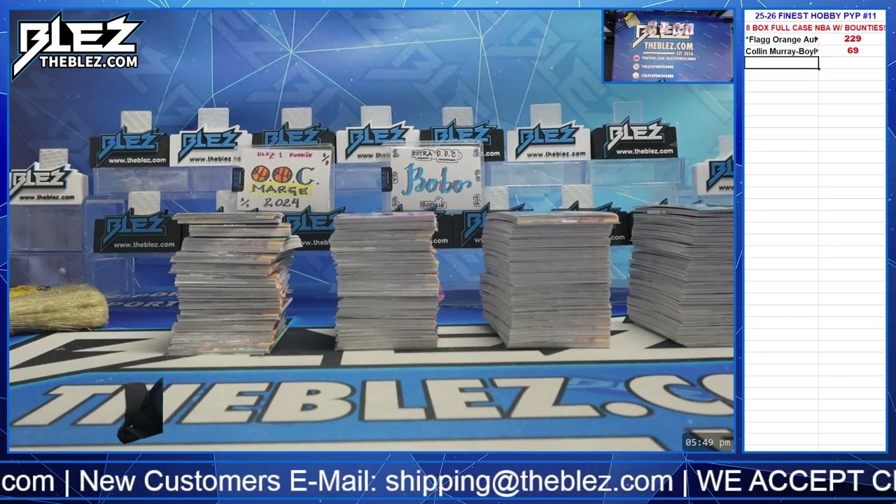 2025-26 Topps Finest Hobby NBA 8 Box Full Case Break #11 Pick Your Player