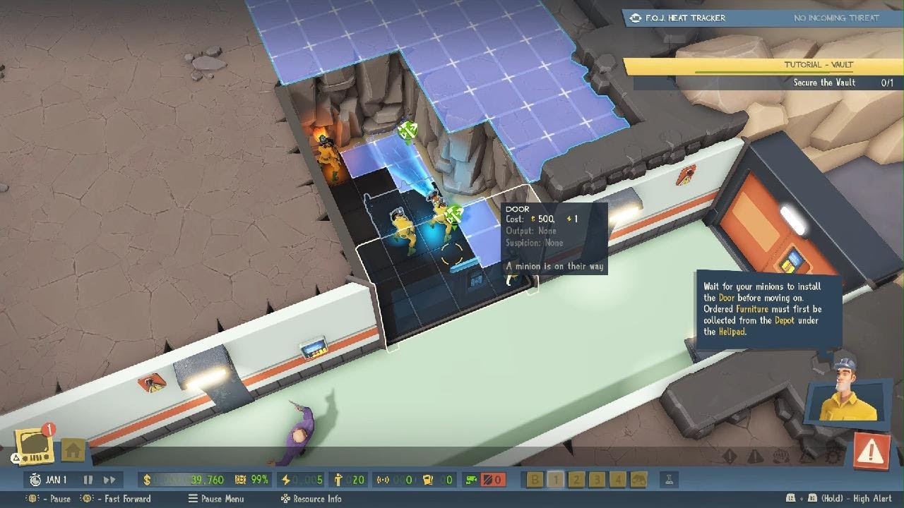 Let's Play Evil Genius 2 Blind Maximilian Campaign Part 1