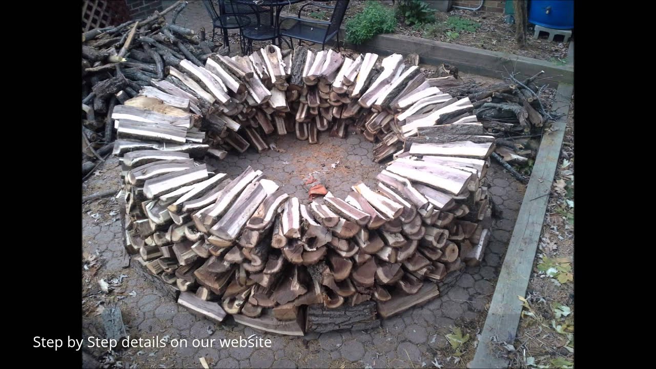 How to Build a Holz Hausen Firewood Stack
