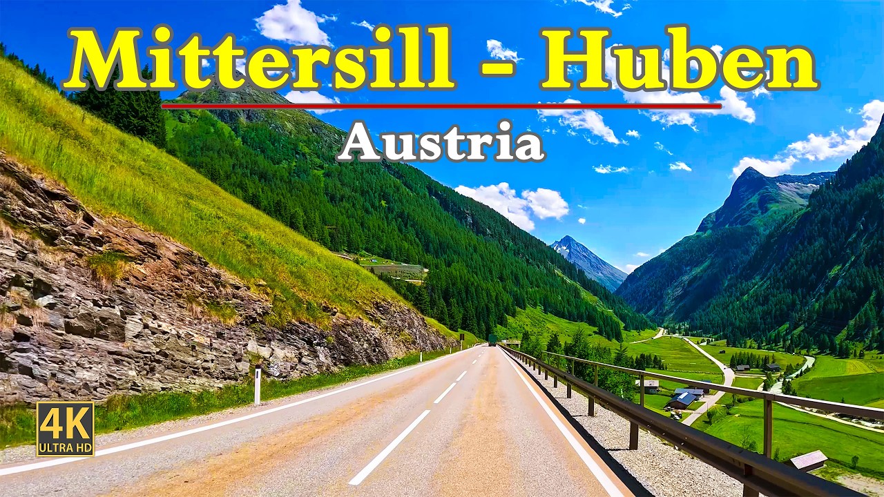 Mittersill To Huben In Austria 🇦🇹 | 4K Alpine Drive Through The Felbertauern Tunnel