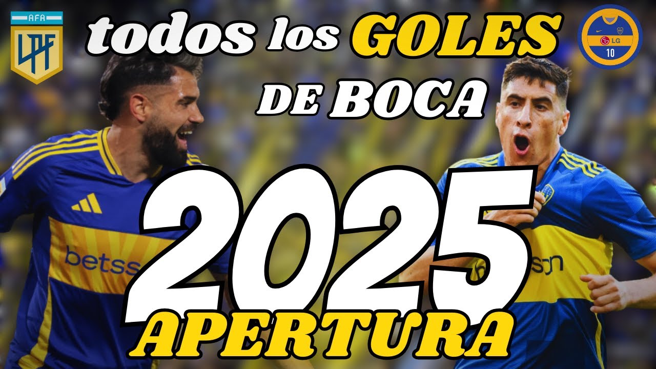 TODOS los GOLES de BOCA JUNIORS en el TORNEO APERTURA 2025