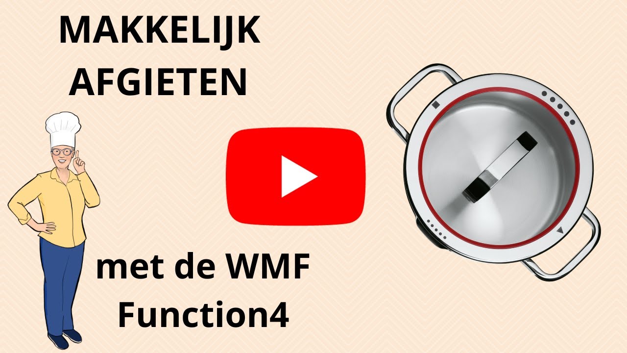 WMF Function 4, dé pannenset voor de downdraft kookplaat en om makkelijk af te gieten