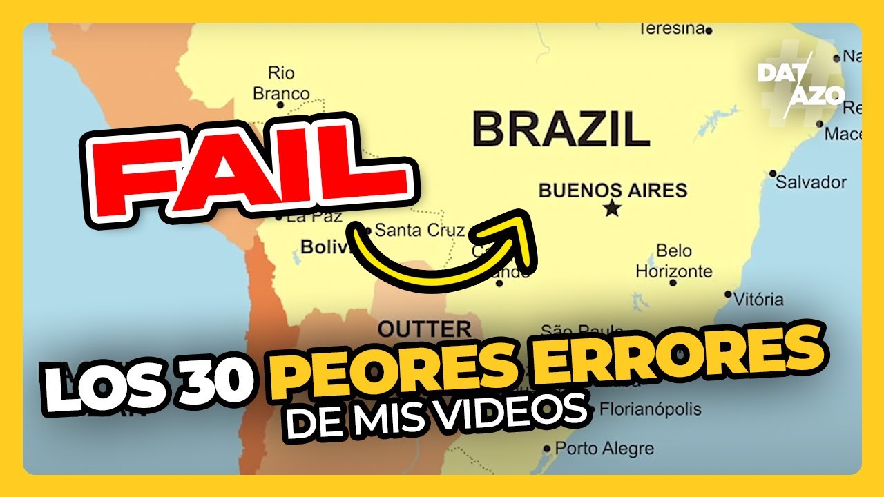 Los 30 PEORES ERRORES de mis videos • #Datazo (?)