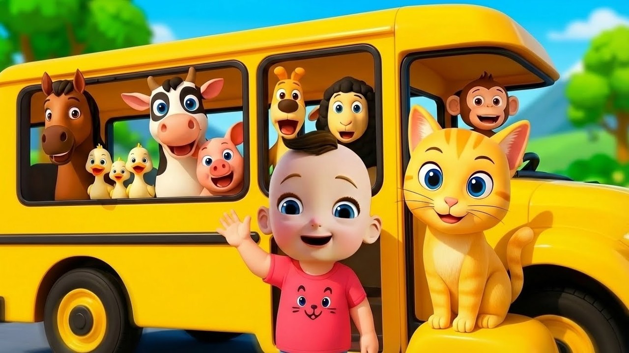 Wheels on The Bus + Old MacDonald Had A Farm | Animal Sounds & Farm Animals | BabaSharo