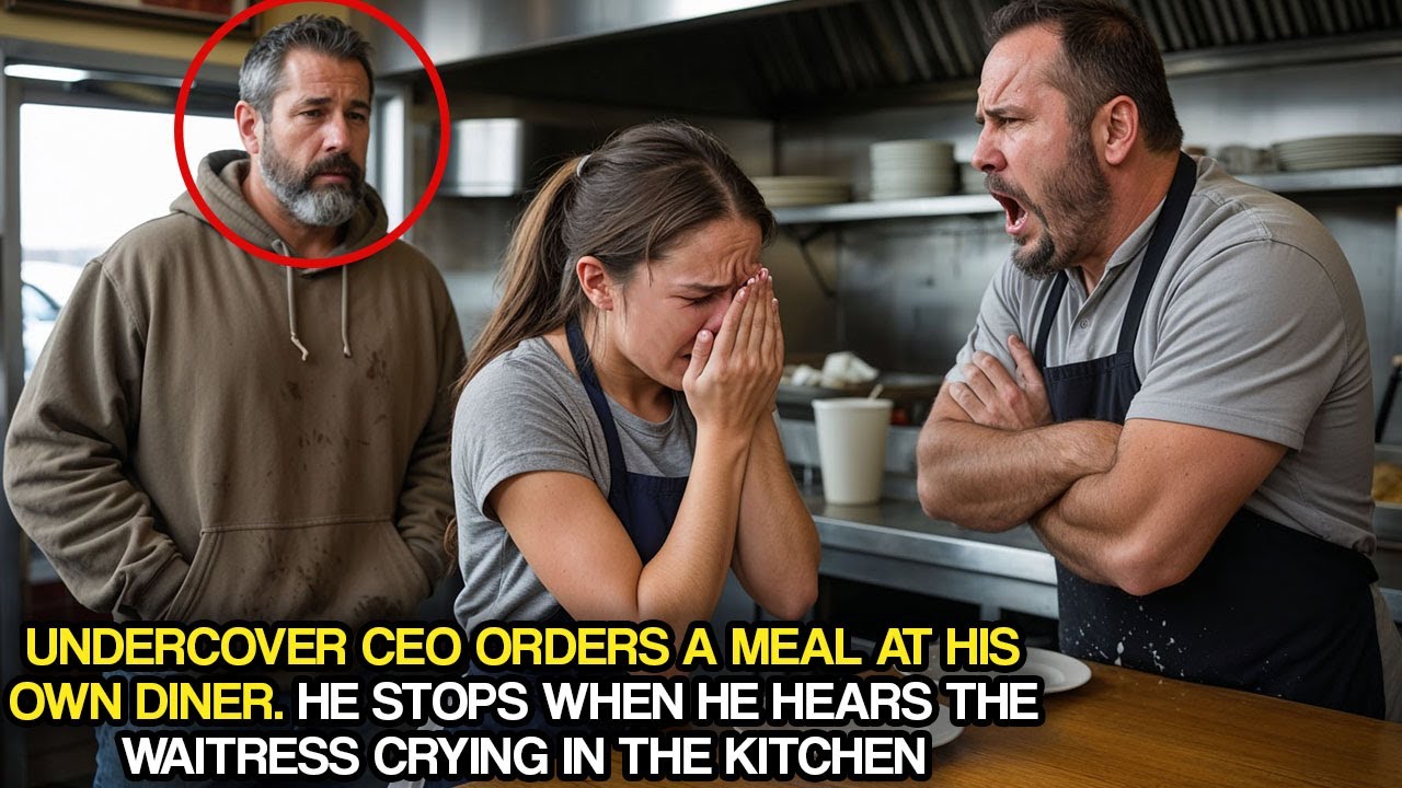 Undercover CEO Orders a Meal at His Diner. He Stops When He Hears the Waitress Crying in the Kitchen