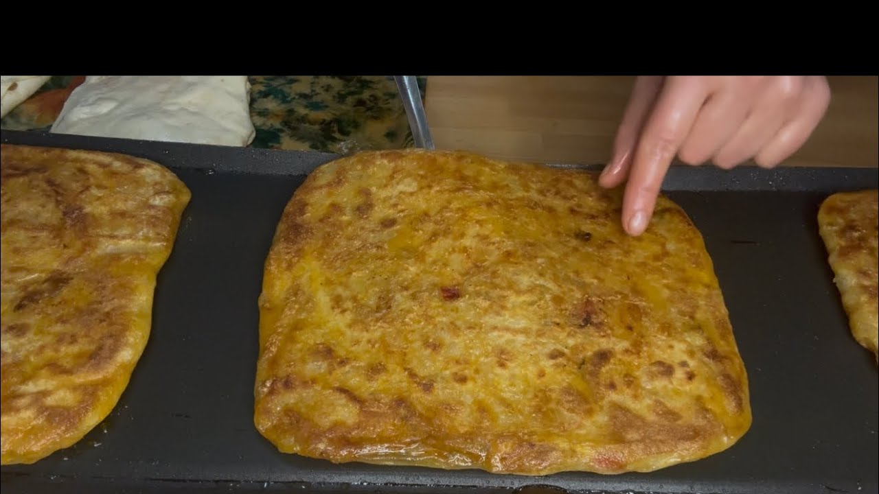 مسمن معمر بالشحمة والخضر مورق أحسن من مسمن الزنقة بطريقة جد بسيطة msemen ripieno