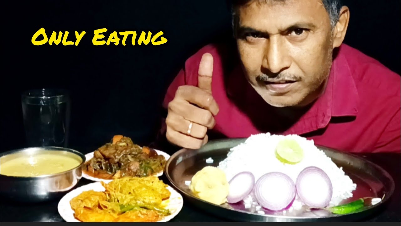 Fish Curry Eating Challenge || Chicken Curry And Fish Curry With Rice 