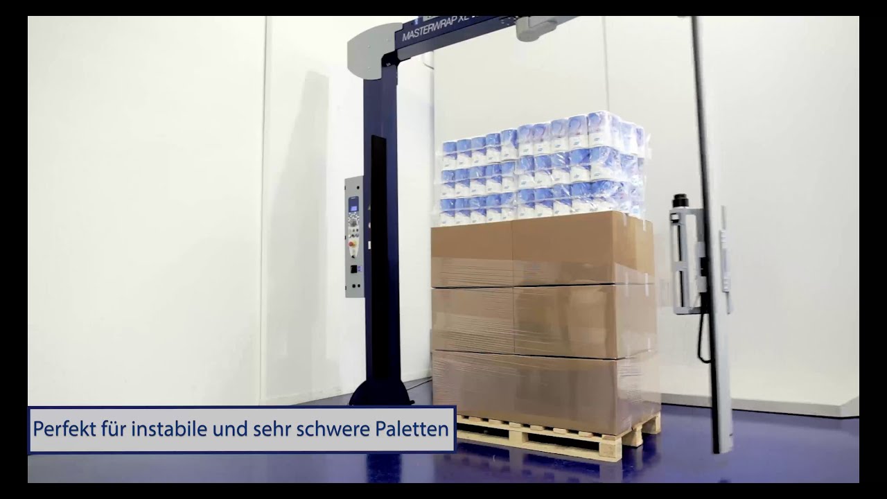Kemapack Palettenwickler MS3XL mit rotierendem Ausleger für instabile oder schwere Paletten