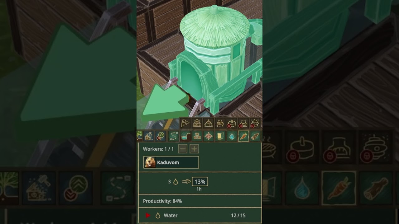 Timberborn Easy Water Farm setup