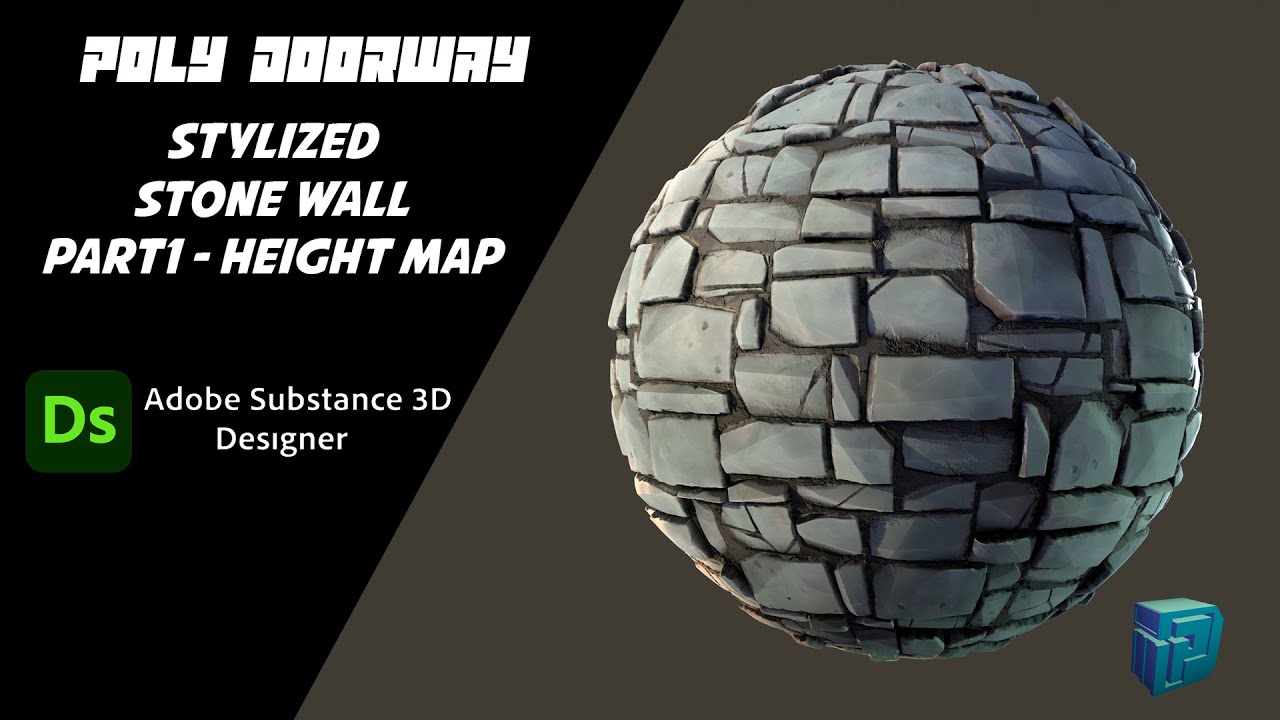 Stylized Medieval Stone Wall - Part01 - Substance 3D Designer