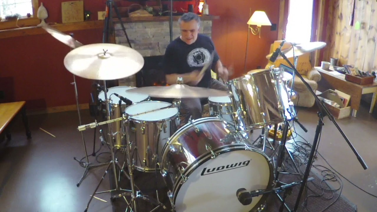 LED ZEPPELIN - FULL SHOW PLAY ALONG ON A VINTAGE LUDWIG STAINLESS STEEL KIT - COPENHAGEN 7/24/79