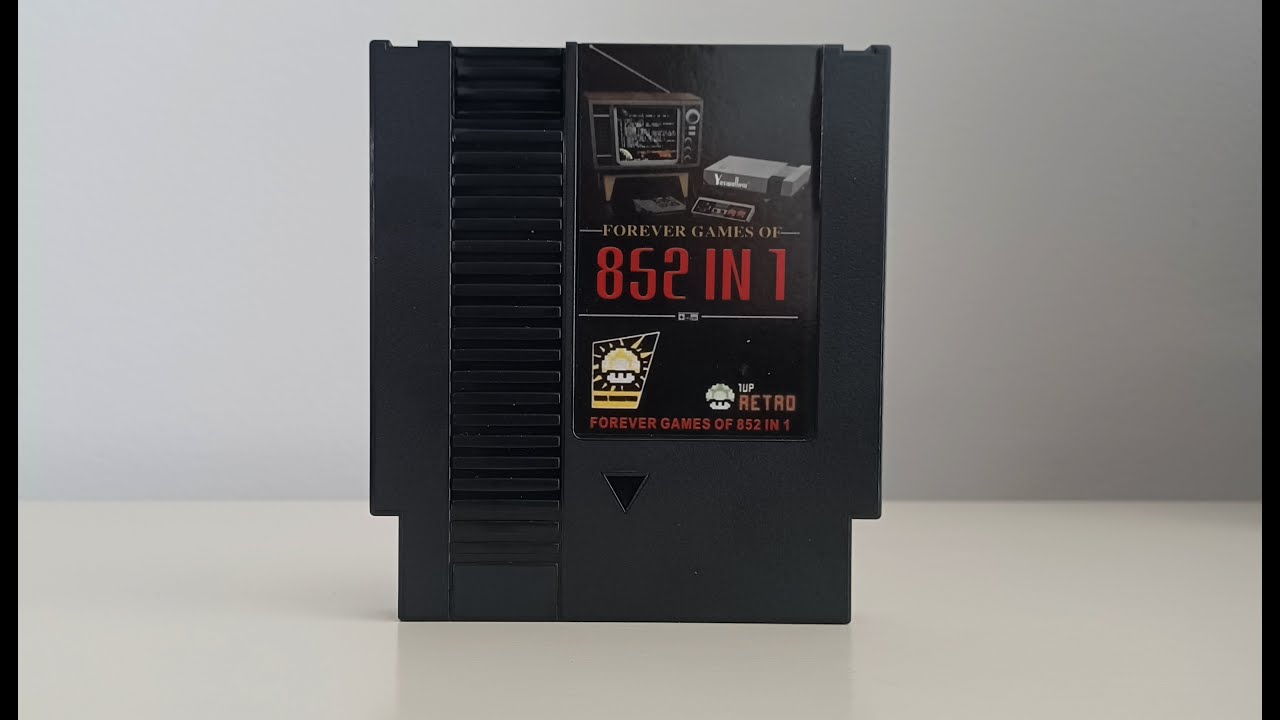 Unboxing Forever Games of NES 852 in 1 Multicart for the NES All Games List with Gameplay