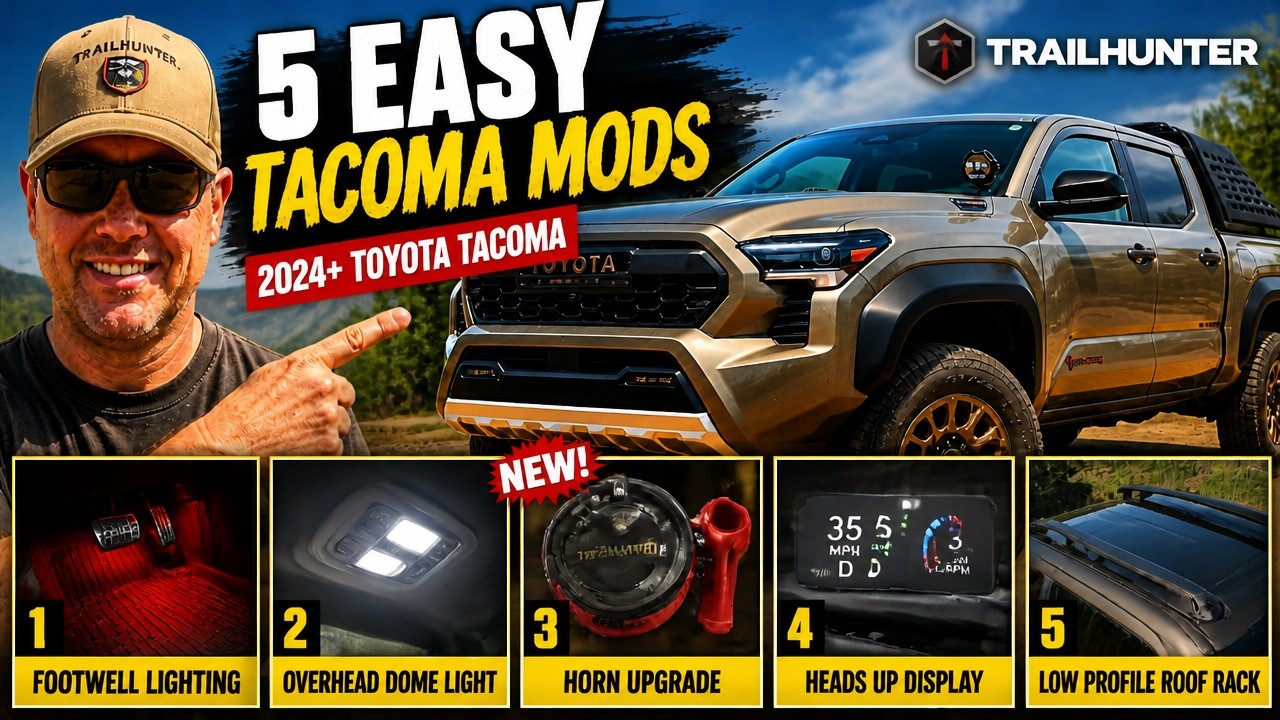 5 Easy Mods for 2024+ Toyota Tacoma | Best DIY Upgrades