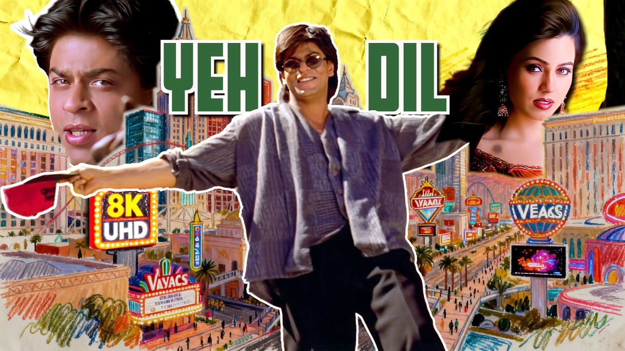 Yeh Dil Deewana 8K Full Video Song 90s | Shah Rukh Khan | Sonu Nigam | Nadeem-Shravan | Pardes