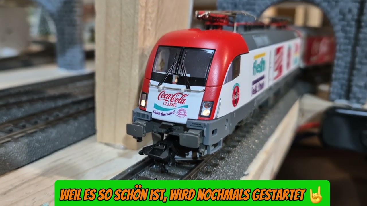 Zimmi's MoBa Teil 21  Märklin BR 182 Coca Cola Zugset