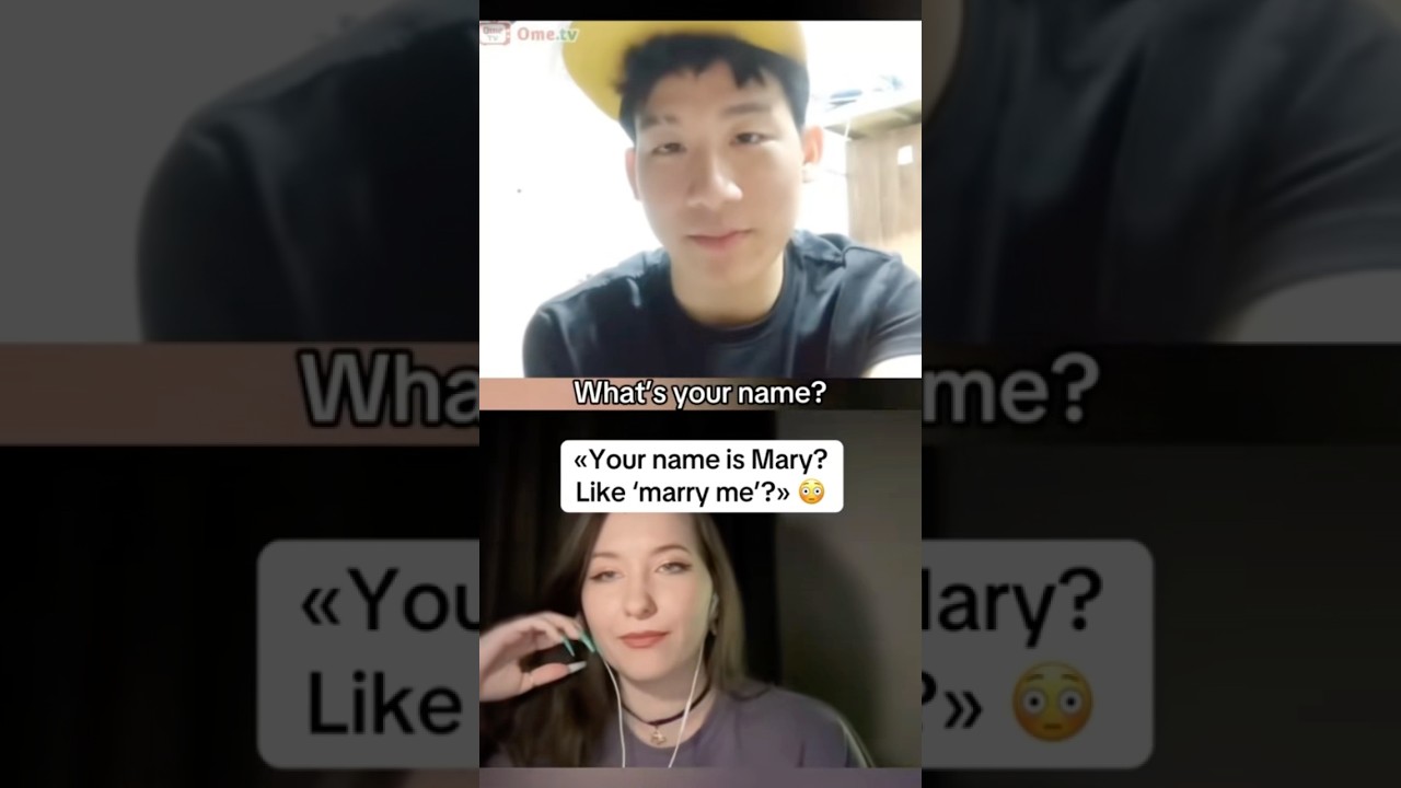 &ldquo;Your name is Mary? Like &lsquo;marry me?&rdquo; | #omeglelaughs #ometv #chinesereaction