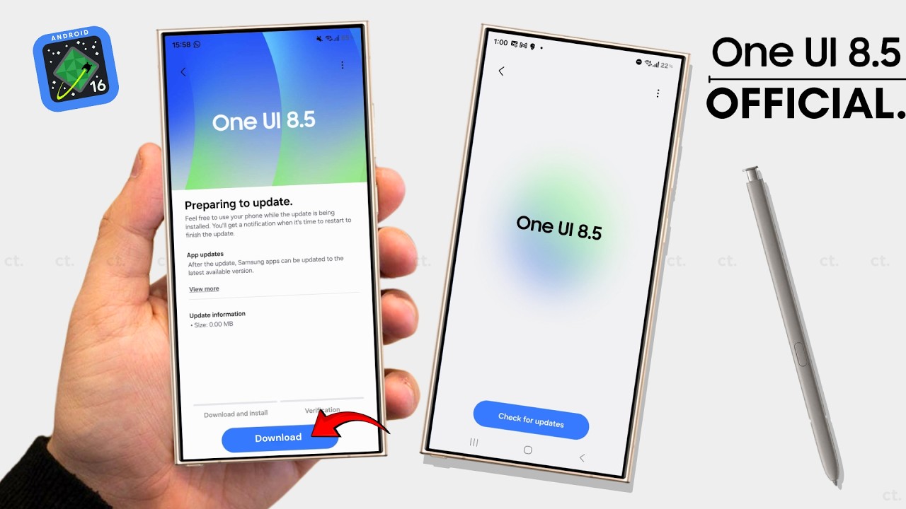 Samsung One UI 8.5 Android 16 &mdash; ОФИЦИАЛЬНОЕ ОБНОВЛЕНИЕ!