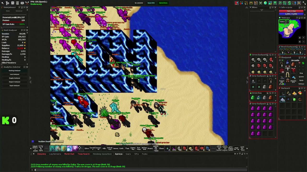 Tibia Realera.org WAR+TS Malarz Movie , 23.10.25 part1