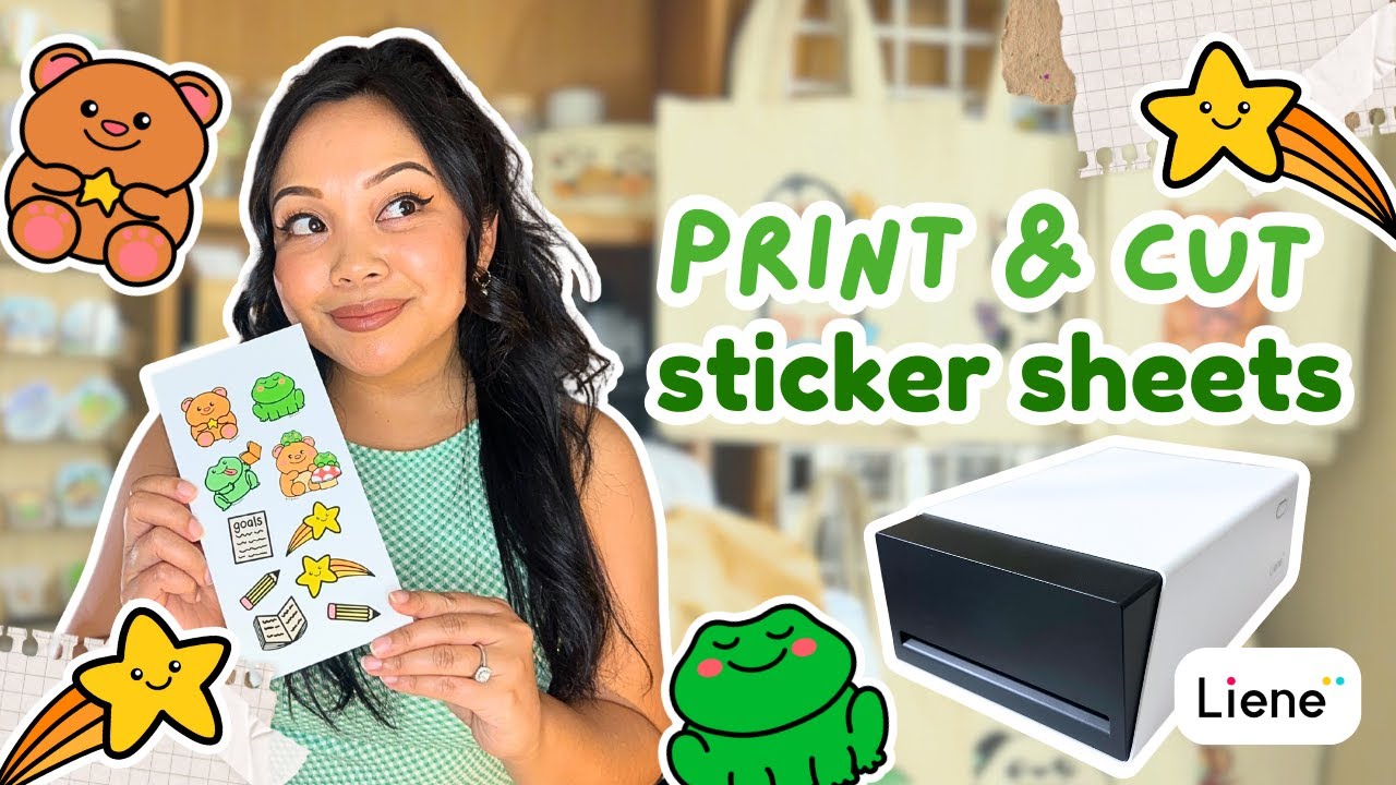 Making Sticker Sheets: DIY with Liene PixCut S1 Printer + Cutter ✨