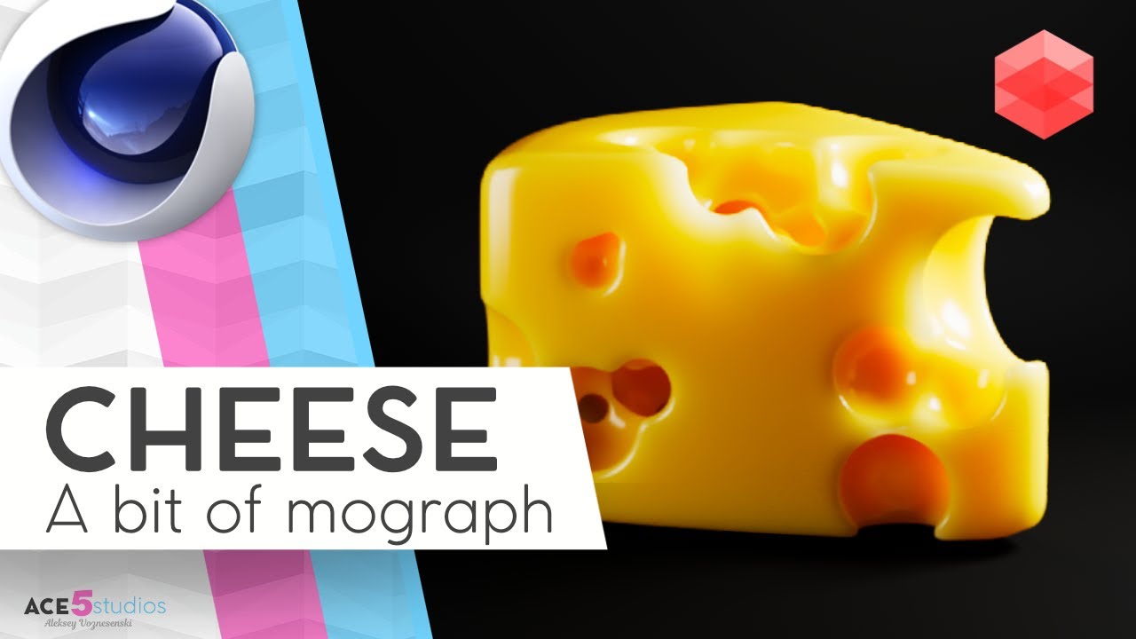 [Cinema 4D] Cheese with mograph and vdbs - Generative Tutorial [ C4D - Redshift] REmoved Cheese