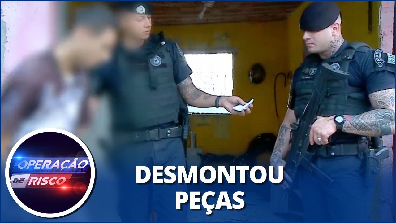 Filho é preso com moto roubada e pai se desespera: “Não quero saber de problema aqui”