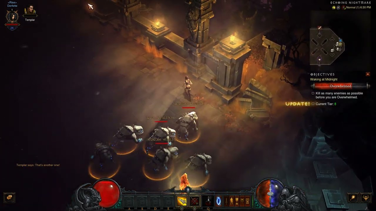 Leveling from 1 to 60 in Hardcore using Echoing Nightmare