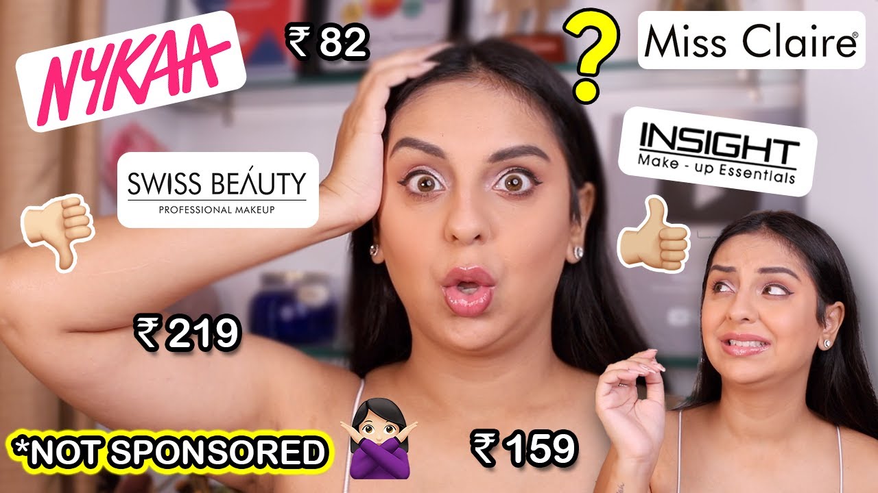 I Buy The Cheapest Makeup From Nykaa | HONEST REVIEWS | Aanam C