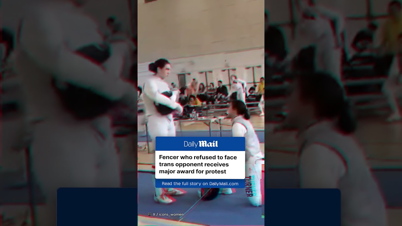 Fencer who refused to face trans opponent receives major award for protest