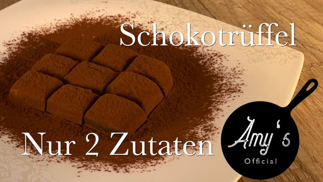 NUR 2 Zutaten!! | Schokotrüffel | Pralinen | schnell & einfach | Dessert | Amy‘s