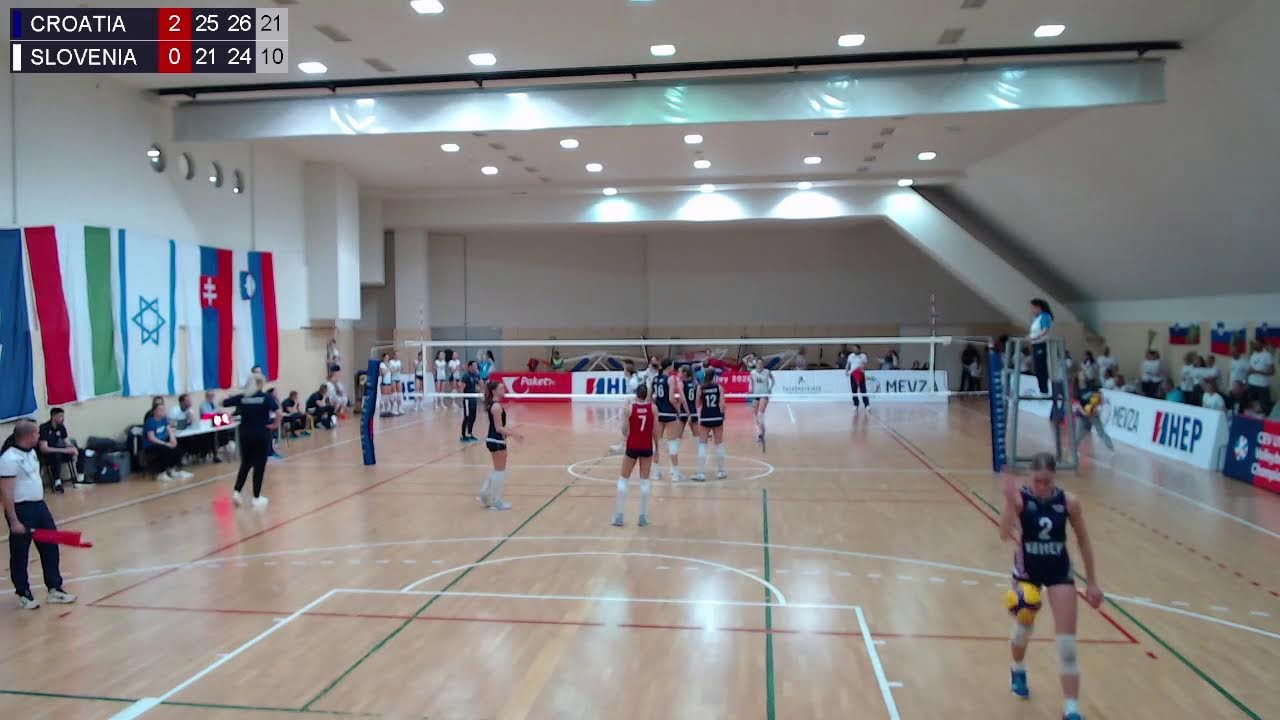 10.1.2025. CEV ECQ U16 WOMEN 1st round, Semifinals, CROATIA - SLOVENIA