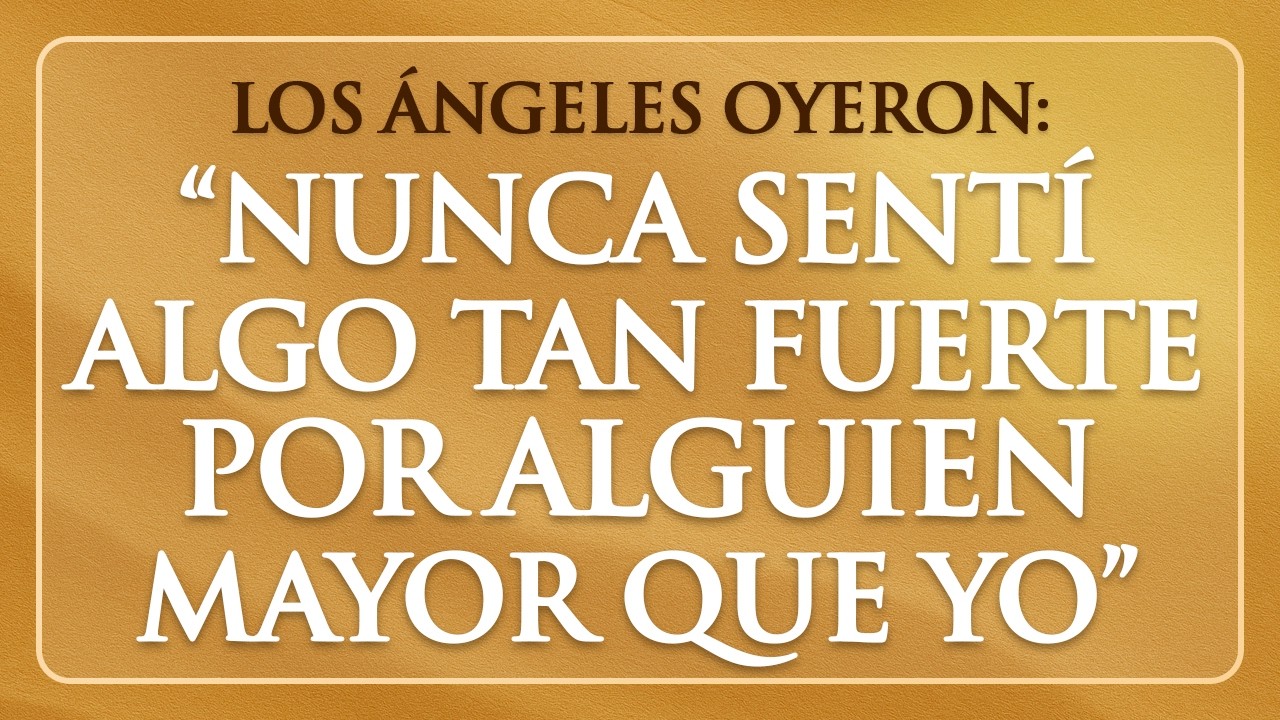 Los ángeles escucharon una confesión... Alguien más joven está enamorado de ti
