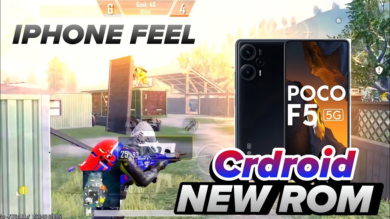 POCO F5 crDroid Stable ROM BGMI Test | 90 FPS Performance Review 
