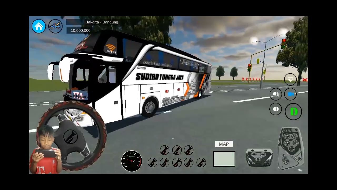 Bus Telolet Basuri Pertama Kali! Gameplay Seru Bareng Sulthan