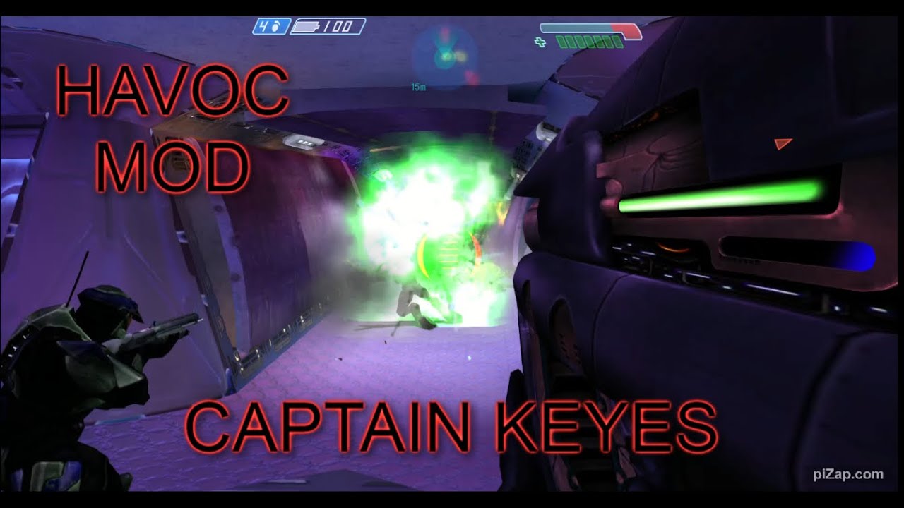 Halo CE HAVOC MOD - CAPTAIN KEYES (INTENSE RESCUE MISSION)