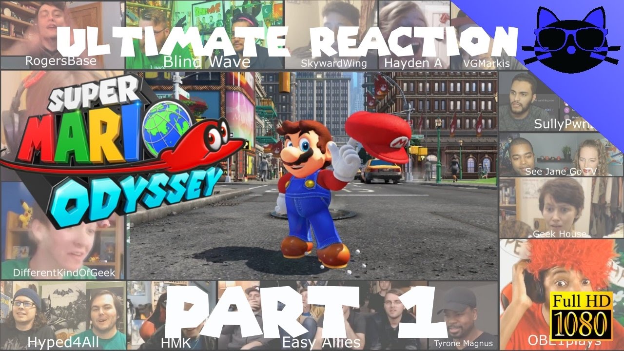 Super Mario Odyssey - Reaction Compilation - Part 1 - Best reactions - 1080p