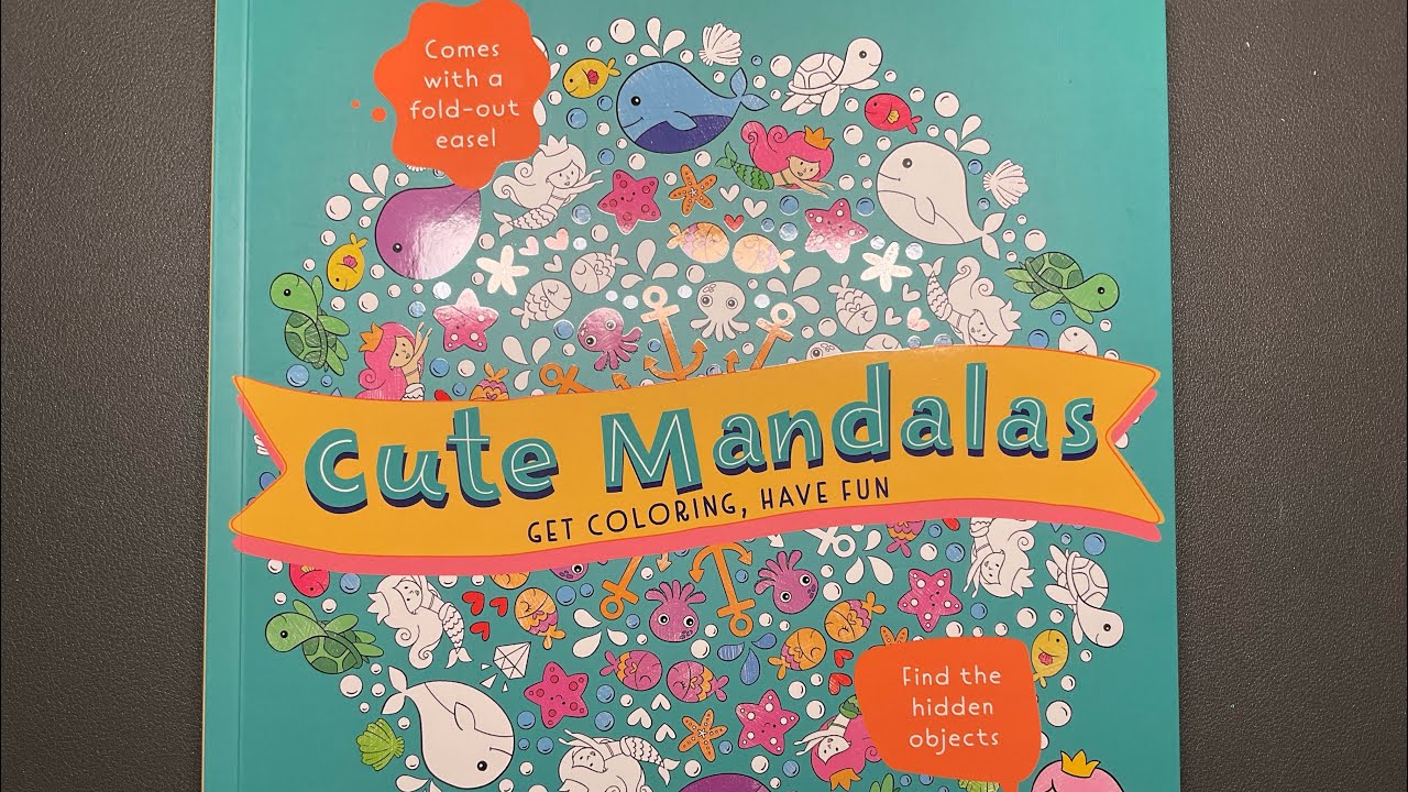 Cute Mandalas Colouring book Flip | Adult Colouring