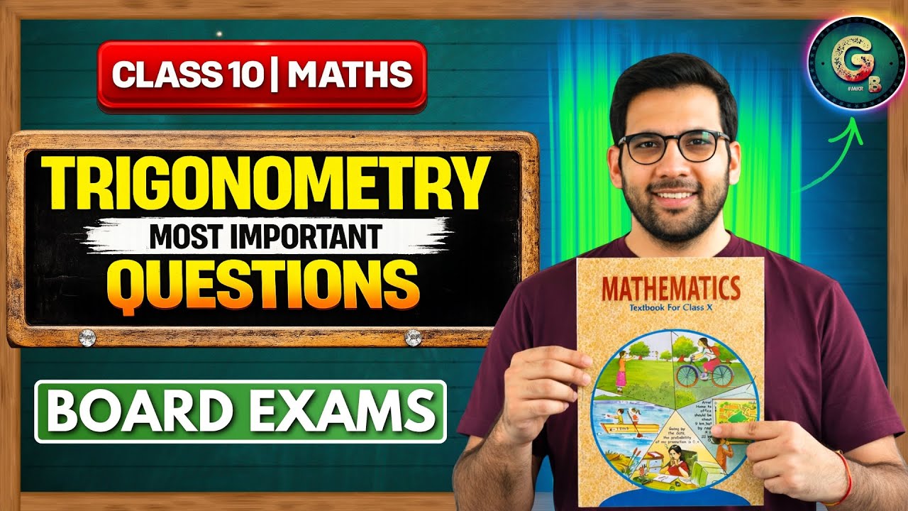 Trigonometry Class 10 | Top 15 questions | CBSE Board Exam
