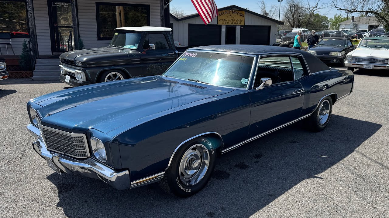 Test Drive 1970 Chevrolet Monte Carlo Big Block SOLD $19,900 Maple Motors #2886