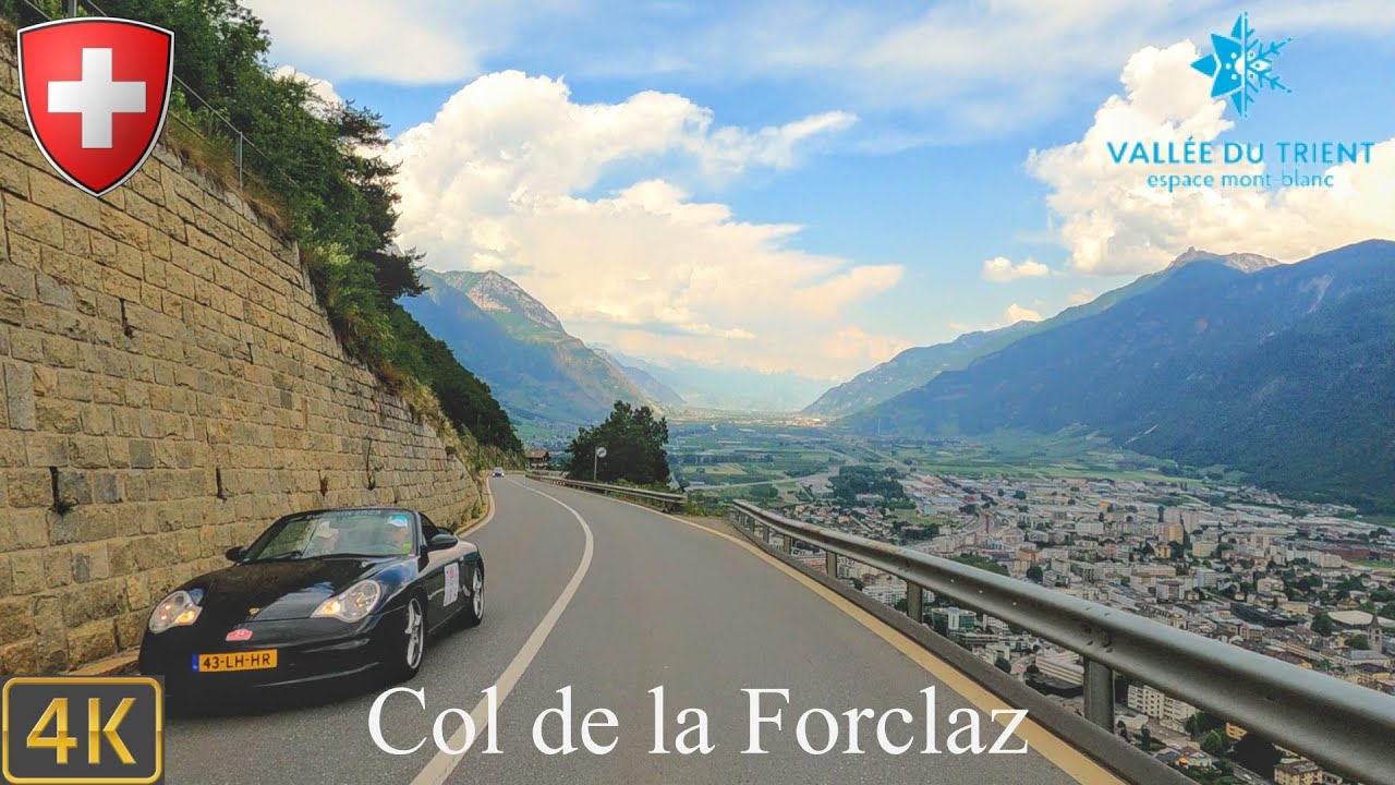 Driving Switzerland 🇨🇭 | Col de la Forclaz mountain pass 4K Scenic Drive